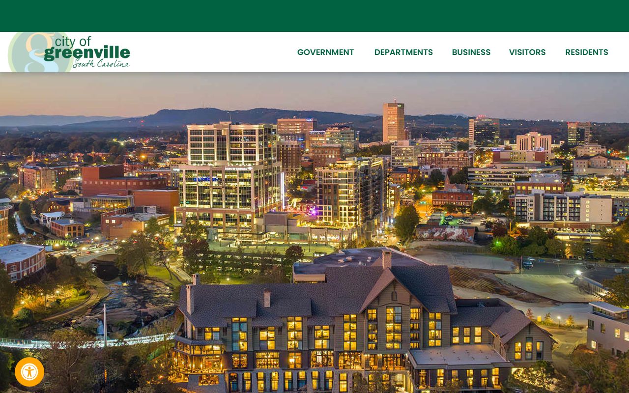 City of Greenville government resources page for Greenville marriage license applicants